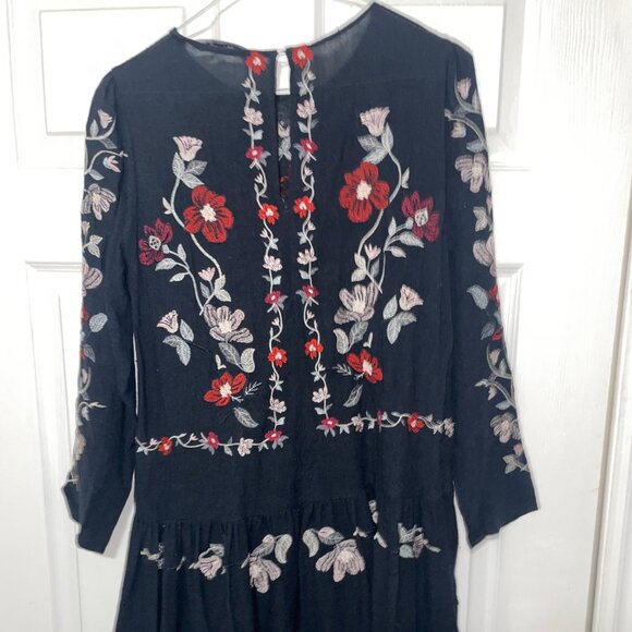 Zara Floral Embroidered Boho Dress - Picture 1 of 4